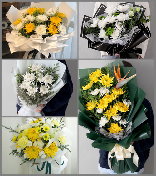 广东肇庆市怀集县岗坪镇谢屋村白事花束代送